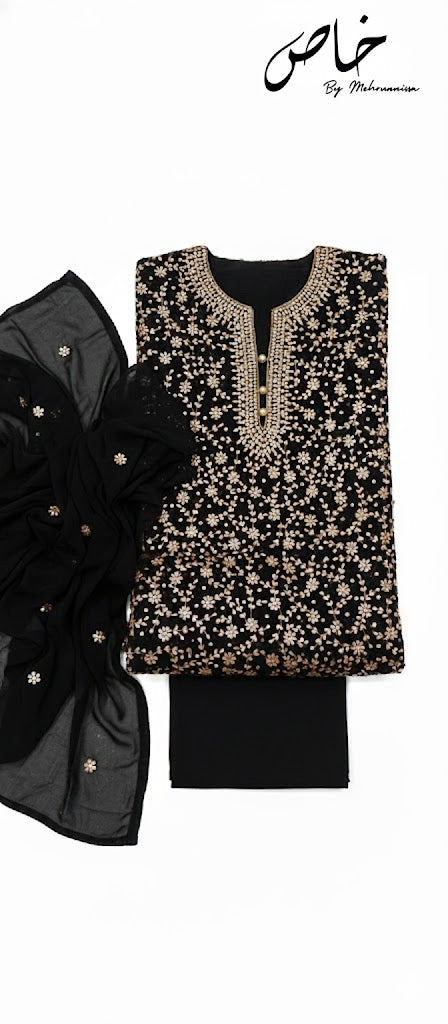 Classic Black Gotta Charm – 2-Piece Unstitched