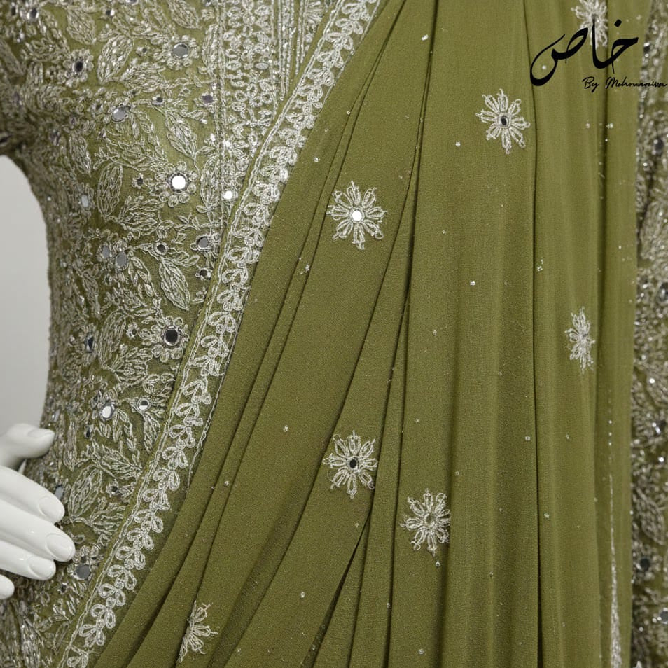 Olive Aura — 2-piece unstitched