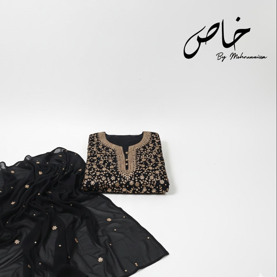 Classic Black Gotta Charm – 2-Piece Unstitched