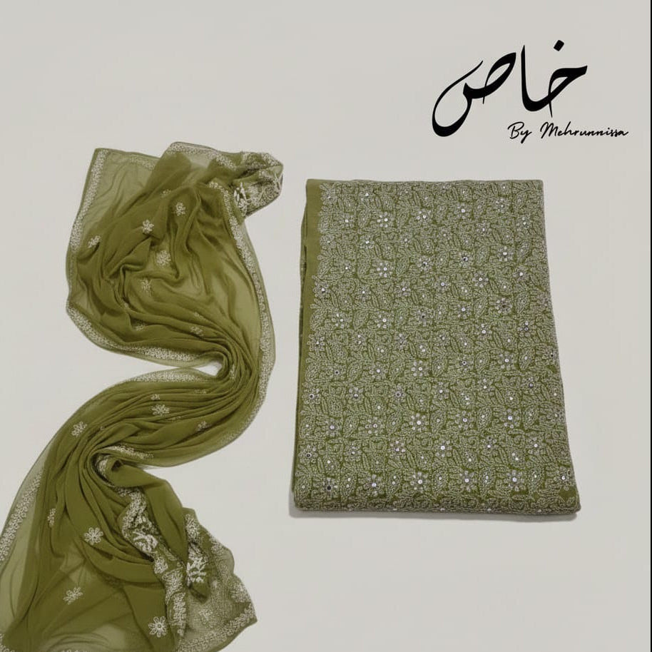 Olive Aura — 2-piece unstitched